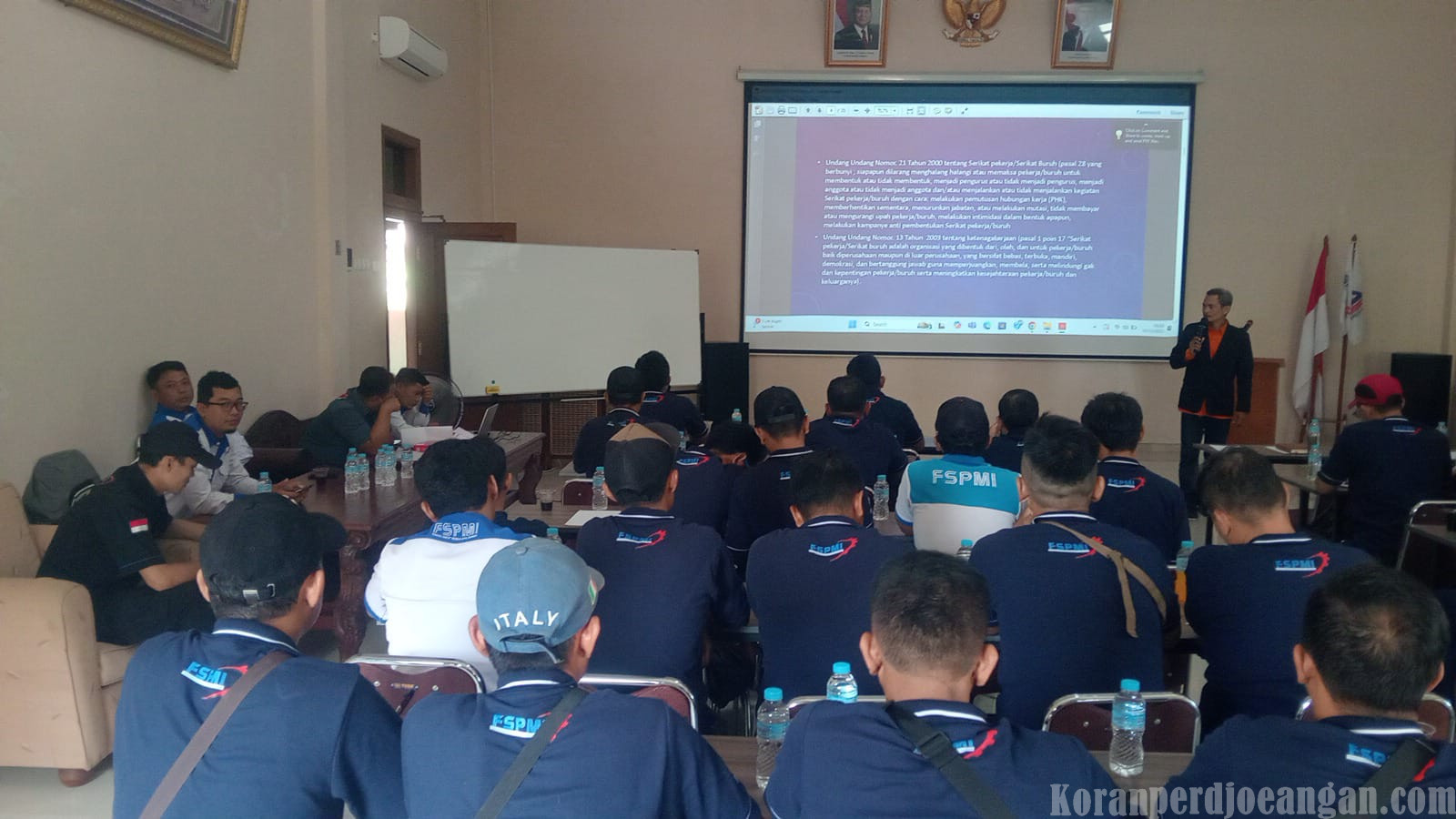 Mencetak Kader Militan, PUK SPAI FSPMI PT. YBWWI Gelar Pendidikan Dasar Organisasi