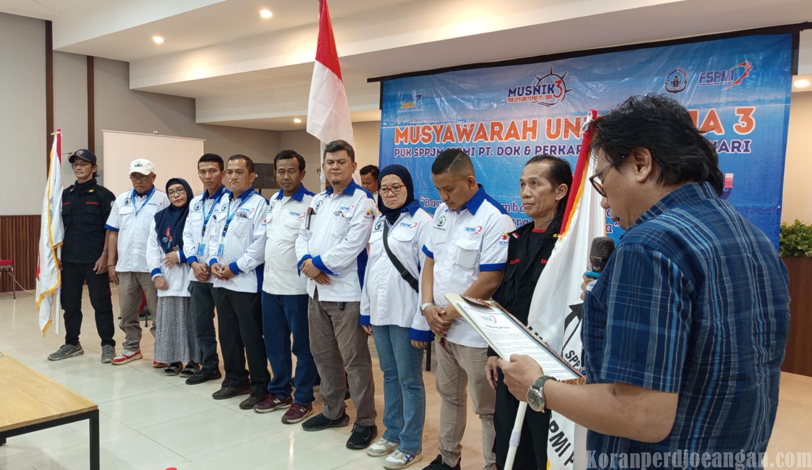 Aklamasi, Adimas Hermawan Terpilih Kembali Sebagai Ketua PUK SPPJM FSPMI PT DKB