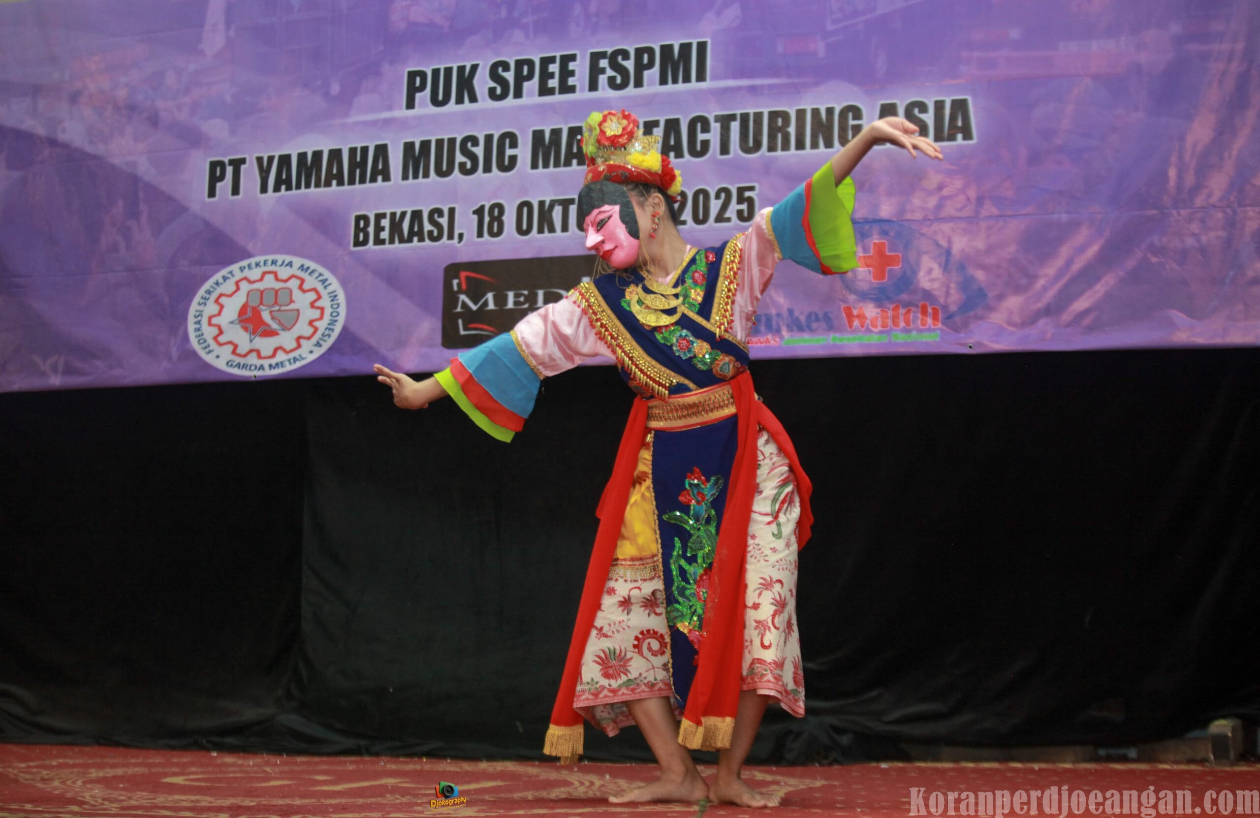 Tari Kembang Samba Jadi Pembuka Rakernik 3 PUK SPEE FSPMI PT. Yamaha Music Manufacturing Asia