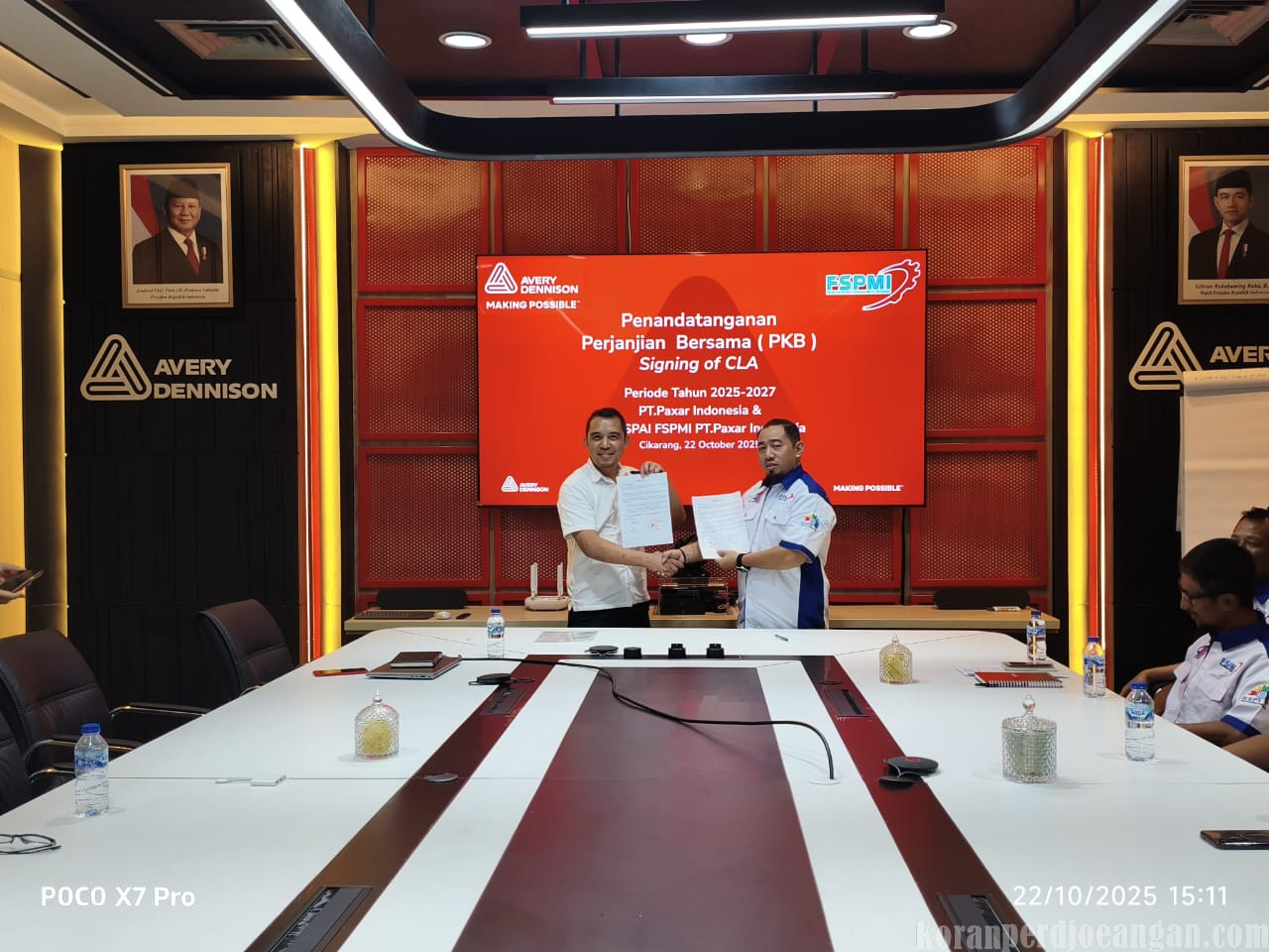 Penandatanganan Pembaharuan PKB Periode 2025-2027 Antara PUK SPAI FSPMI dan Manajemen PT. Paxar Indonesia