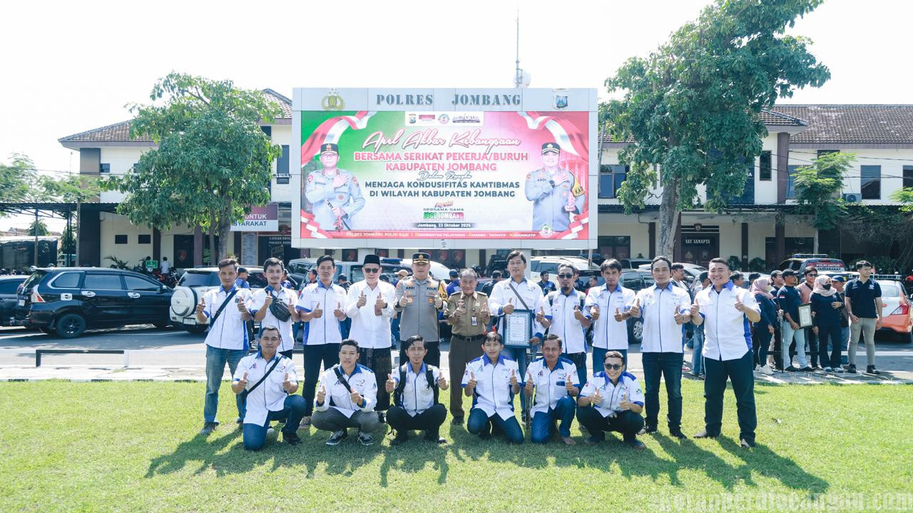 FSPMI Ikuti Apel Kebangsaan Bersama Polres Jombang