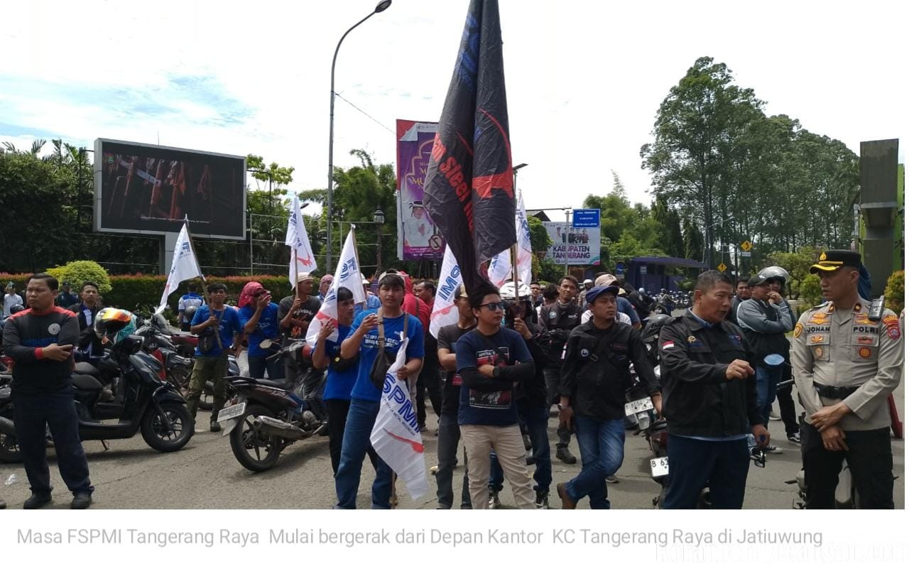Ratusan Buruh Datangi Kantor Bupati Tangerang, FSPMI dan AB3 Desak Kenaikan Upah 2026 Hingga 11%