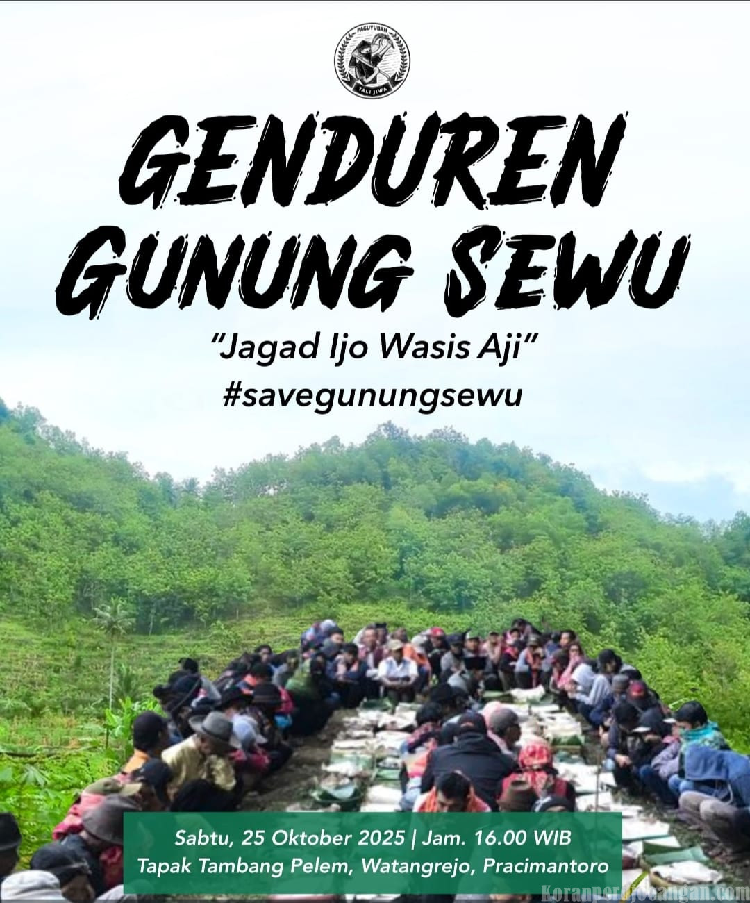 Genduren Gunung Sewu “Jagad Ijo Wasis Aji”