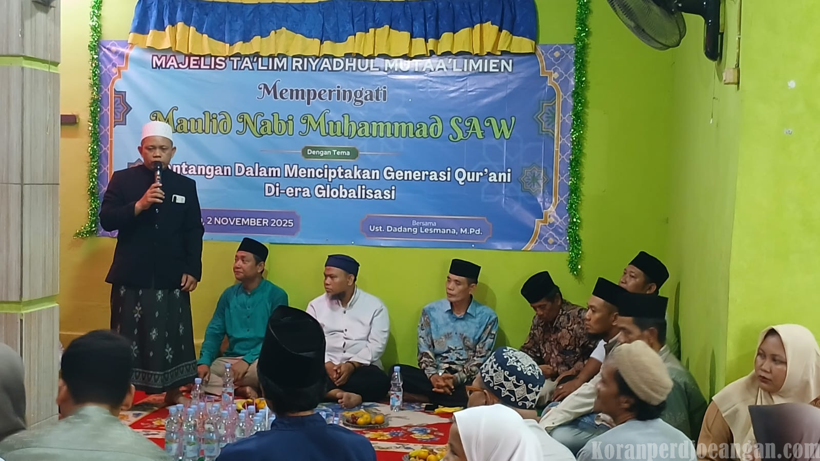 Adakan Maulid, Majlis Ta’lim Riyadhul Mutta’alimien Undang Wakil Ketua Komisi IV DPRD Kabupaten Bekasi