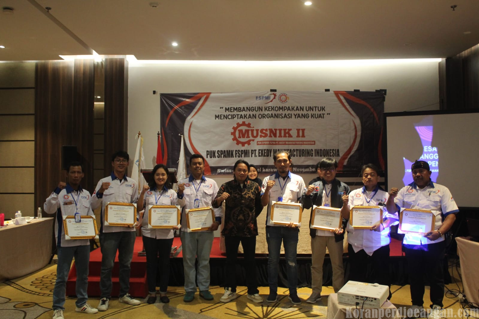 MUSNIK II PUK SPAMK FSPMI PT Exedy Manufacturing Indonesia: Membangun Kekompakan untuk Menciptakan Organisasi yang Kuat