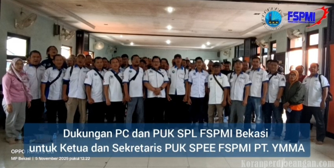 PC dan PUK SPL FSPMI Bekasi Berikan Dukungan Untuk Bambang dan Wiwin