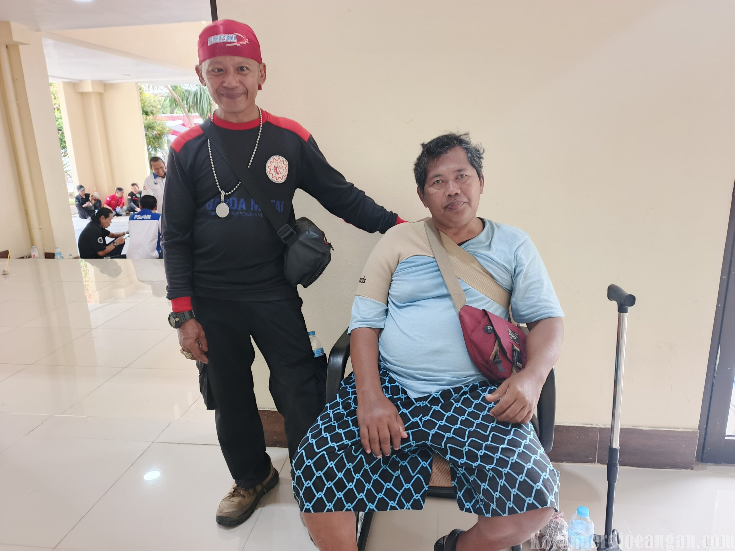 Meskipun Sakit, Anggota Garda Metal Tetap Semangat Ikuti Konsolidasi Akbar Buruh di Bekasi