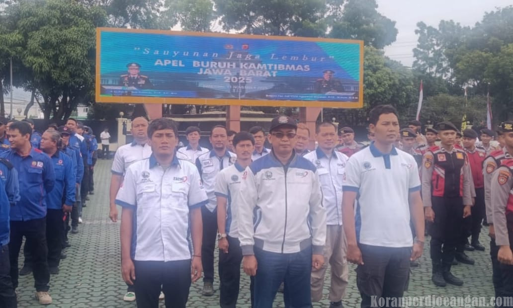 Sinergi Buruh dan Aparat: FSPMI Karawang Hadiri Apel Akbar Buruh Jawa Barat di Mapolda Jabar