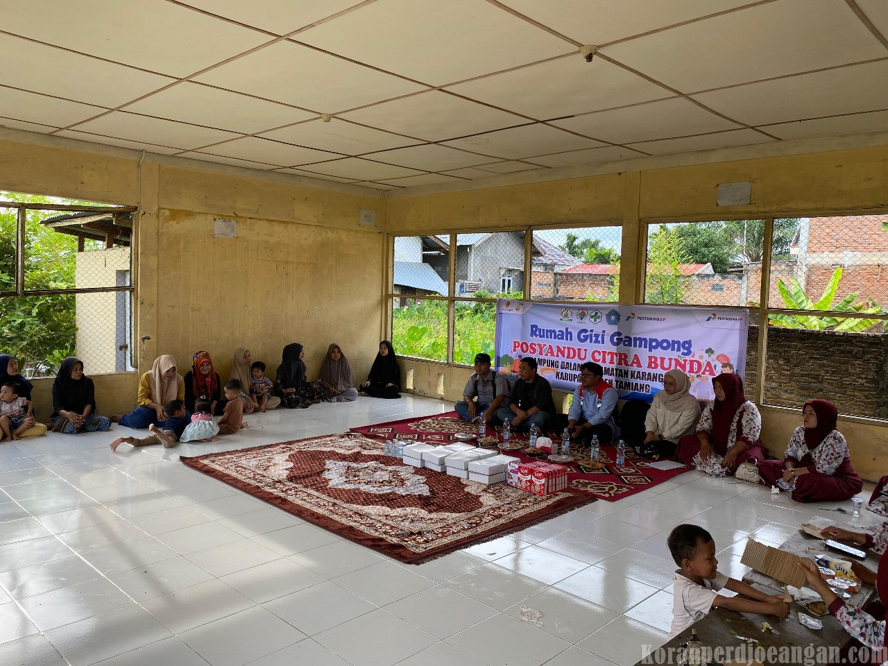 Hari Kesehatan Nasional, Pertamina EP Rantau Dukung Rumoh Gizi Gampong Atasi Stunting