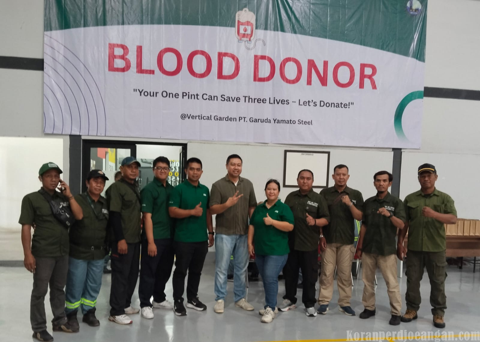 PUK SPL FSPMI dan PT. Garuda Yamato Steel Gelar Donor Darah untuk Kemanusiaan