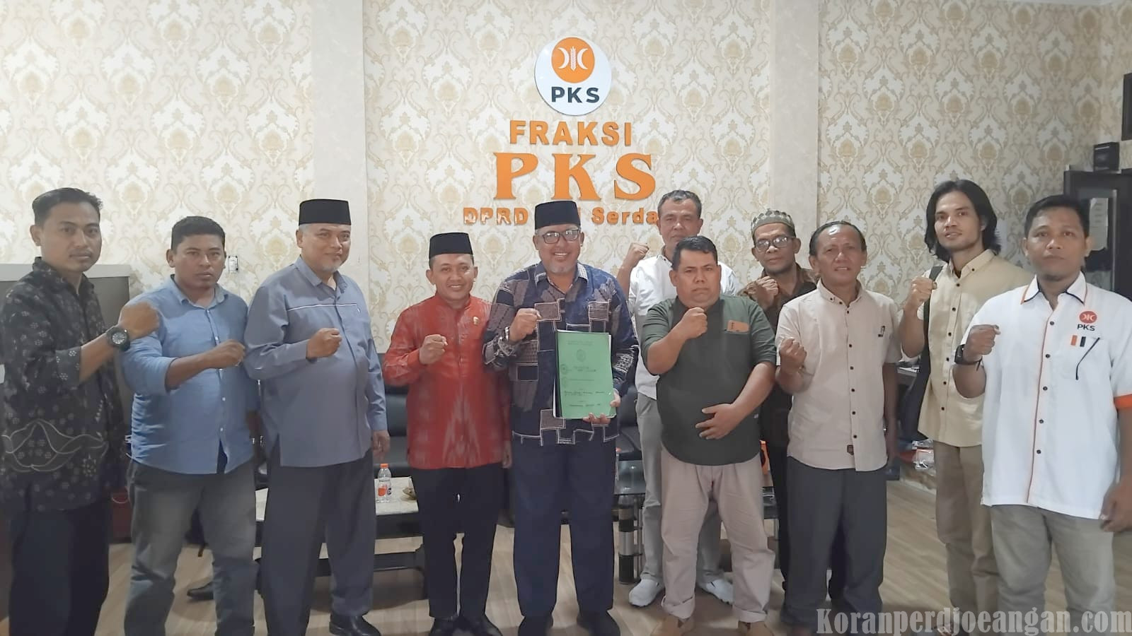Sampaikan Aspirasi, BPRPI Kampung Tanjung Mulia Audensi ke Fraksi PKS DPRD Kabupaten Deli Serdang  
