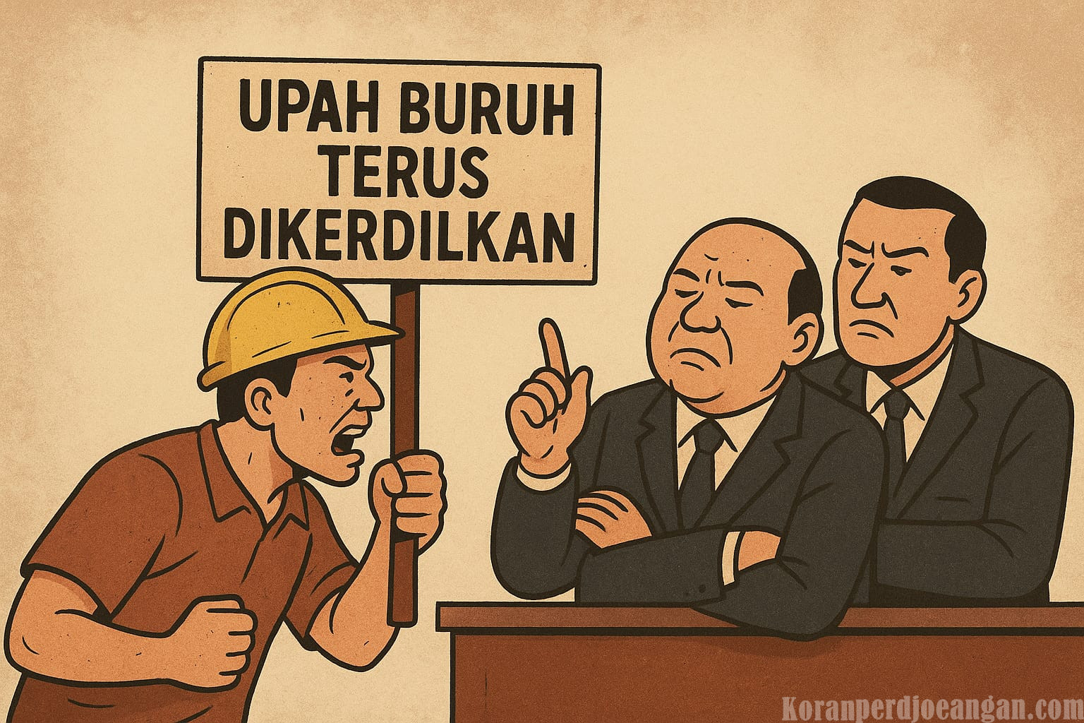 Upah Buruh Terus Dikerdilkan: Ketika Penguasa Takluk pada Modal dan Kehilangan Akal Sehat