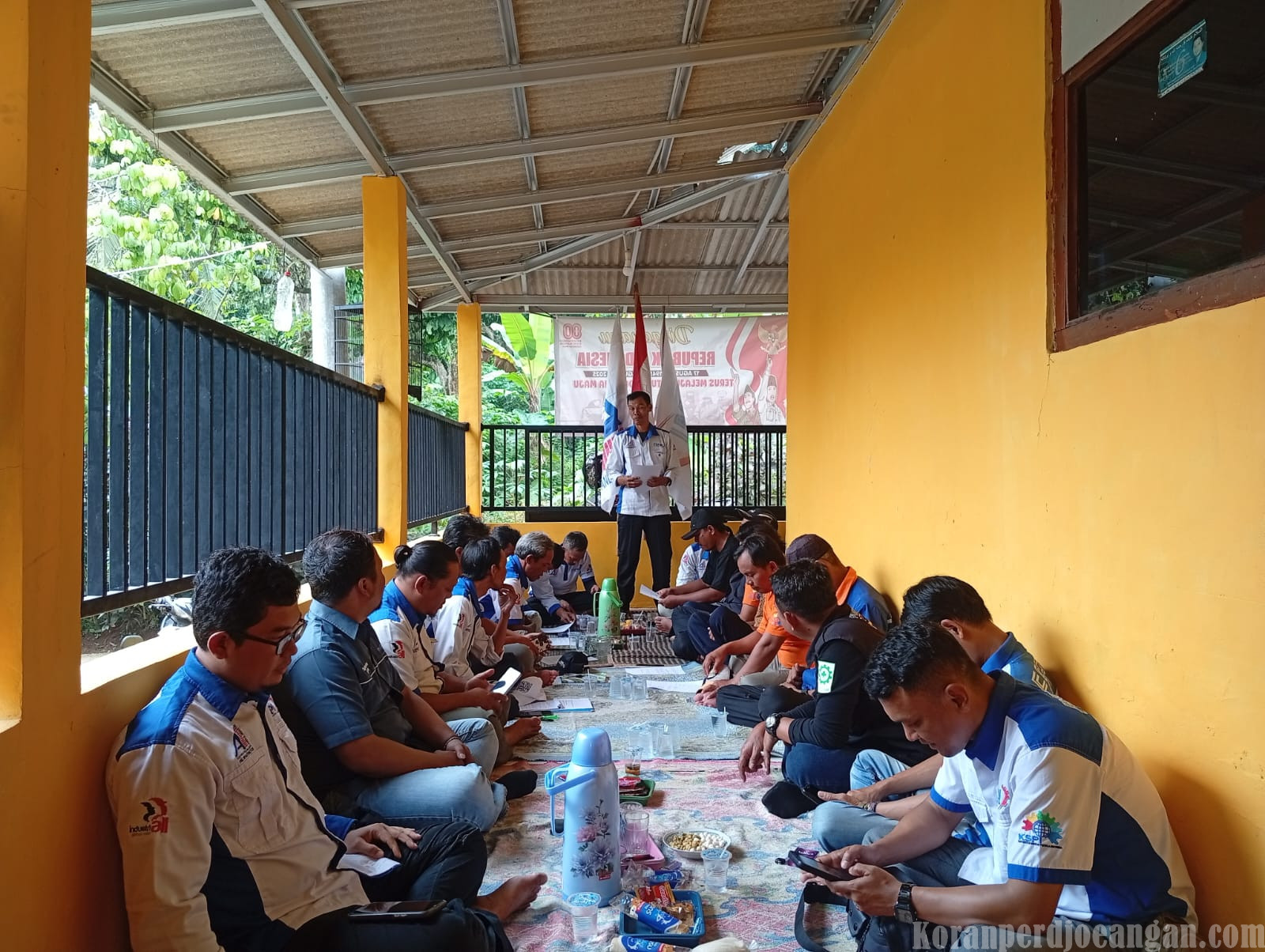 Sambutan Ketua PUK & Arahan Pimpinan Cabang Perkuat Konsolidasi Rakernik PUK SPAI FSPMI PT KKI