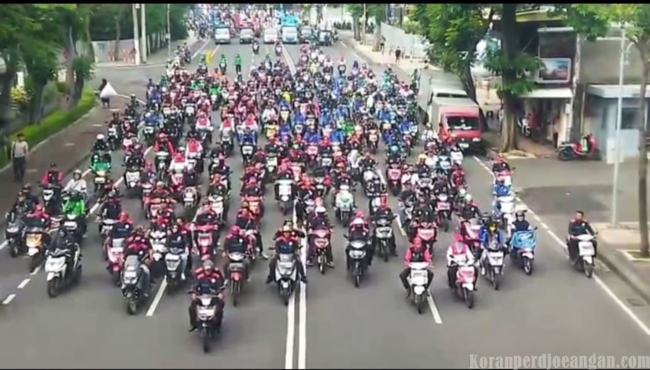 GASPER Jawa Timur Turun Ke Jalan Tuntut UMP 2026 Naik Menjadi Rp 3.356.459