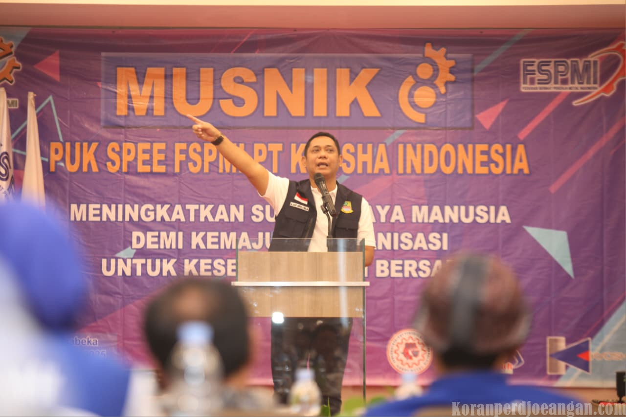 Kehadiran Wakil Bupati Bekasi Warnai MUSNIK VIII PUK SPEE FSPMI PT. Kyosha Indonesia