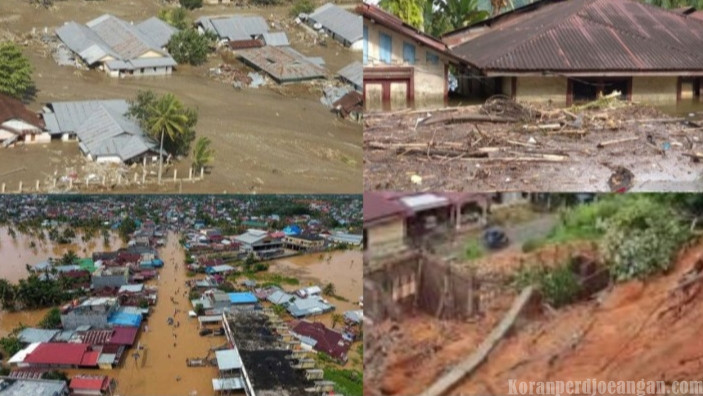 Cuaca Ekstrim 7 Kabupaten/Kota di Sumut Diterjang Banjir, Longsor Hingga Bandang