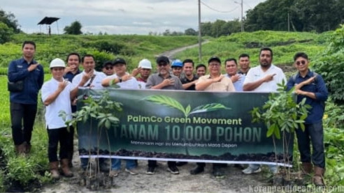 Pabrik Aek Nabara Selatan PTPN IV Regional I Laksanakan PALMCO GREEN MOVEMENT” Peringati Hari Menanam Pohon