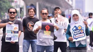 Media KSPI Suarakan Dilarang Takut Berserikat di Arena CFD Thamrin