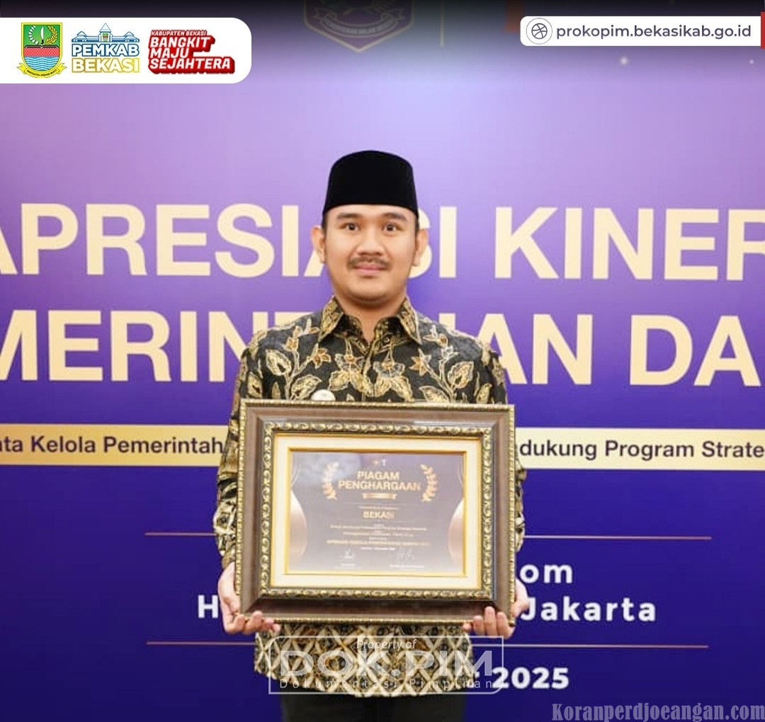 Pemkab Bekasi Raih Penghargaan Nasional atas Kinerja Penanggulangan Kemiskinan