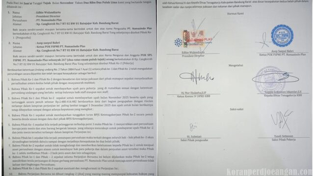 PUK SPL FSPMI PT Namasindo Plas Siap Tempuh Jalur Litigasi Usai Perusahaan Ingkari Kesepakatan