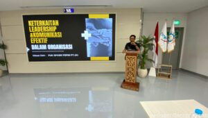 Sambutan Ketua PUK PT JAI dalam Acara Keterkaitan Leadership dan Komunikasi Efektif