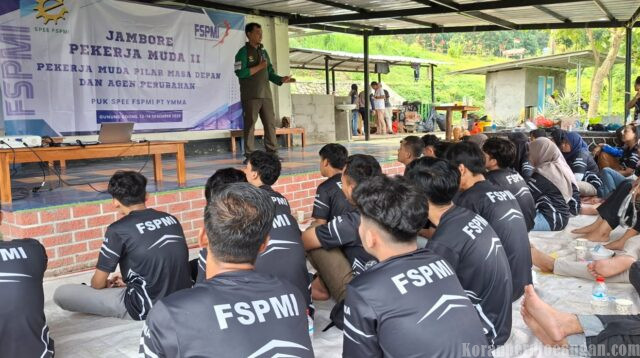 Lawan Pembungkaman, Pekerja Muda SPEE FSPMI YMMA Siap Menjadi Garda Terdepan Perjuangan Buruh