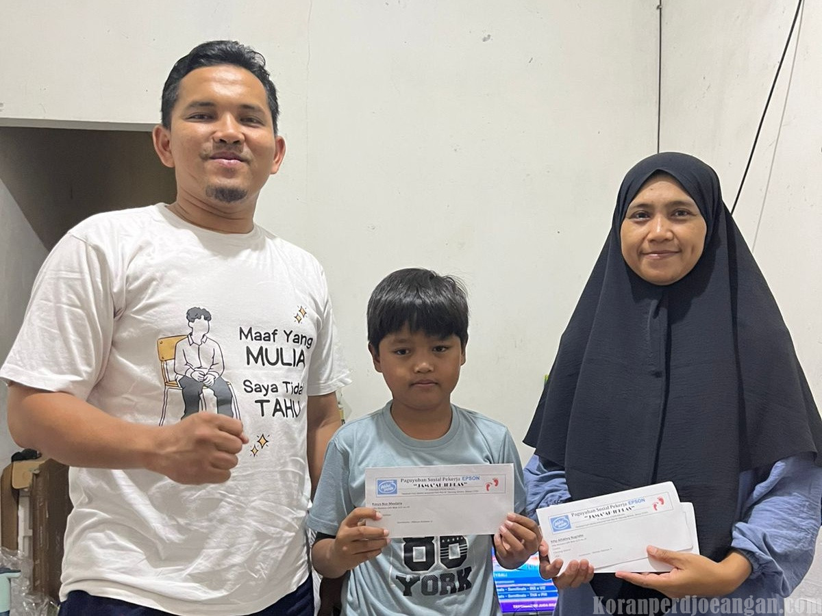 Jamaah Ikhlas Paguyuban Pekerja Epson Santuni Anak Yatim Keluarga Buruh
