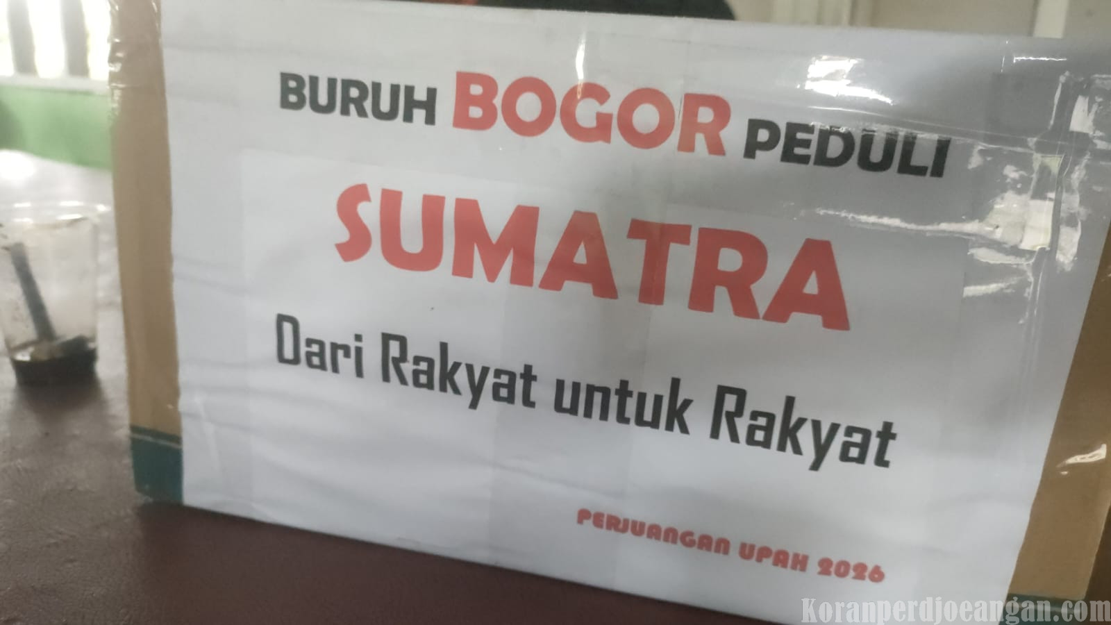 Disela Sidang Depekab, Aliansi Buruh Bogor Gelar Aksi Solidaritas untuk Sumatra
