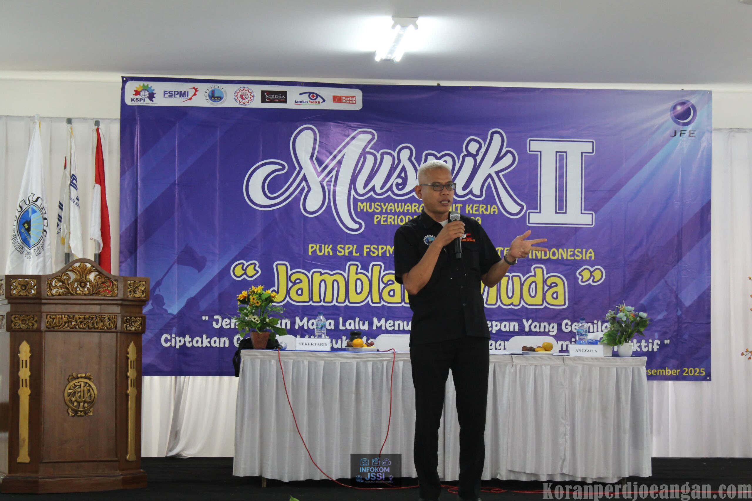 Pesan Pimpinan Cabang Dalam Musnik II PUK SPL FSPMI PT JFE Shoji Steel Indonesia