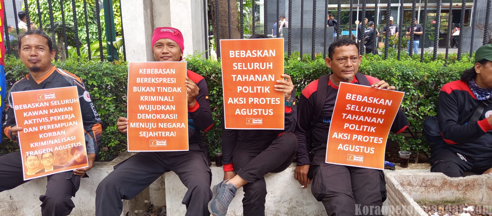 Partai Buruh Lakukan Aksi Solidaritas, Tuntut  Pembebasan Tapol Saat Aksi Agustus 2025