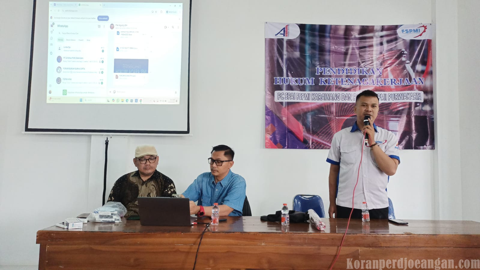 Tingkatkan Kualitas Kader, PC SPAI FSPMI Purwakarta dan PC SPAI FSPMI Karawang Gelar Pendidikan Hukum Ketenagakerjaan Bersama