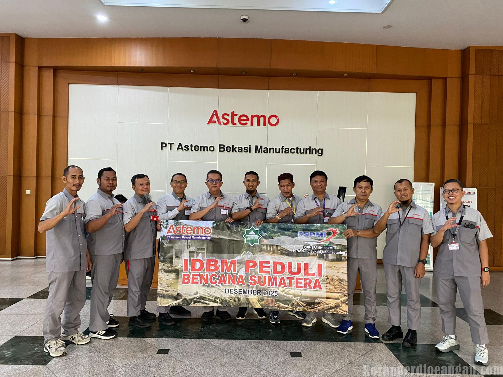 Berkolaborasi dengan DKM dan Manajemen, FSPMI Astemo Bekasi Mfg Salurkan Bantuan untuk Korban Bencana Aceh – Sumatera