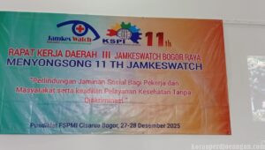 Daryus Tegaskan Jamkeswatch Garda Rakyat Kawal Jaminan Sosial dalam Rakerda III Bogor Raya