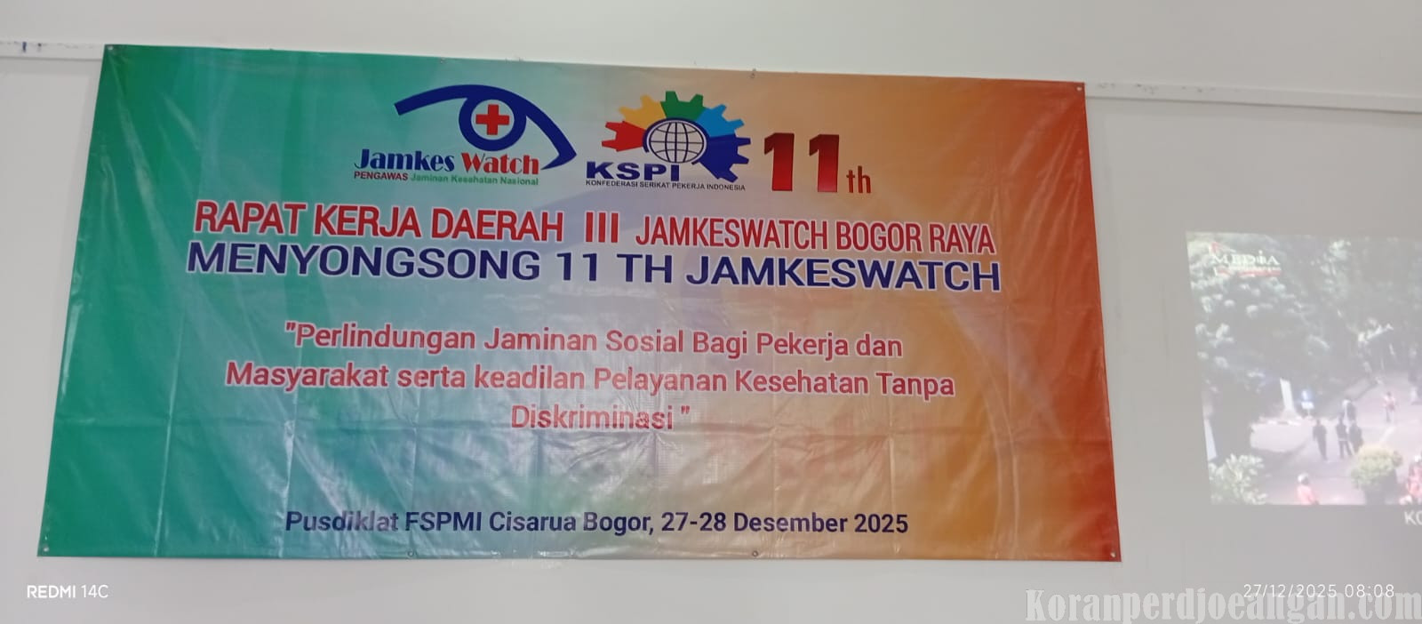 Daryus Tegaskan Jamkeswatch Garda Rakyat Kawal Jaminan Sosial dalam Rakerda III Bogor Raya