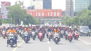 Ribuan Konvoi Motor Mulai Bergerak dari Bekasi Menuju Istana