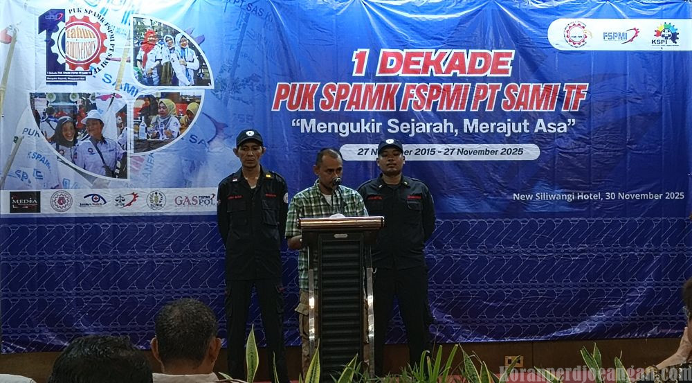 Satya Agung Ajak Anggota PUK SPAMK FSPMI PT SAMI TF Tetap Optimis dalam Menghadapi Tantangan Global di Masa Depan