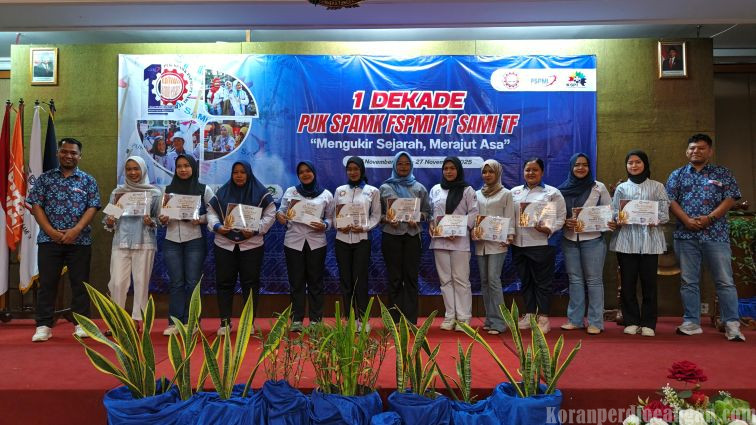 Semarak Satu Dekade, PUK SPAMK FSPMI PT SAMI TF Umumkan Pemenang Rangkaian Lomba