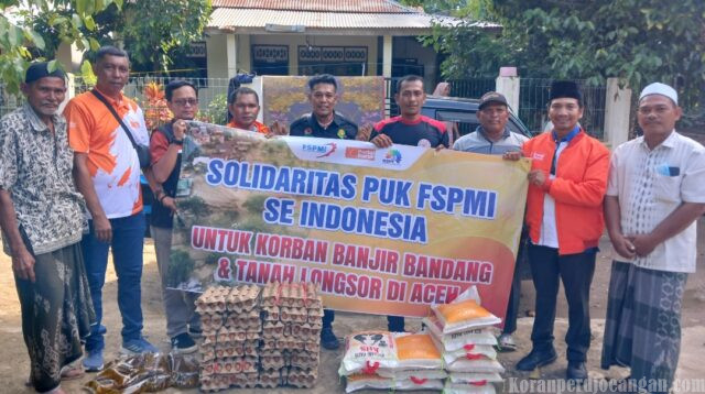 Melalui DPW Aceh, FSPMI Salurkan Bantuan Kemanusiaan Bencana Alam di Pidie