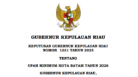 SK Gubernur Terbit: UMK Batam 2026 Resmi Ditetapkan Rp5.357.982