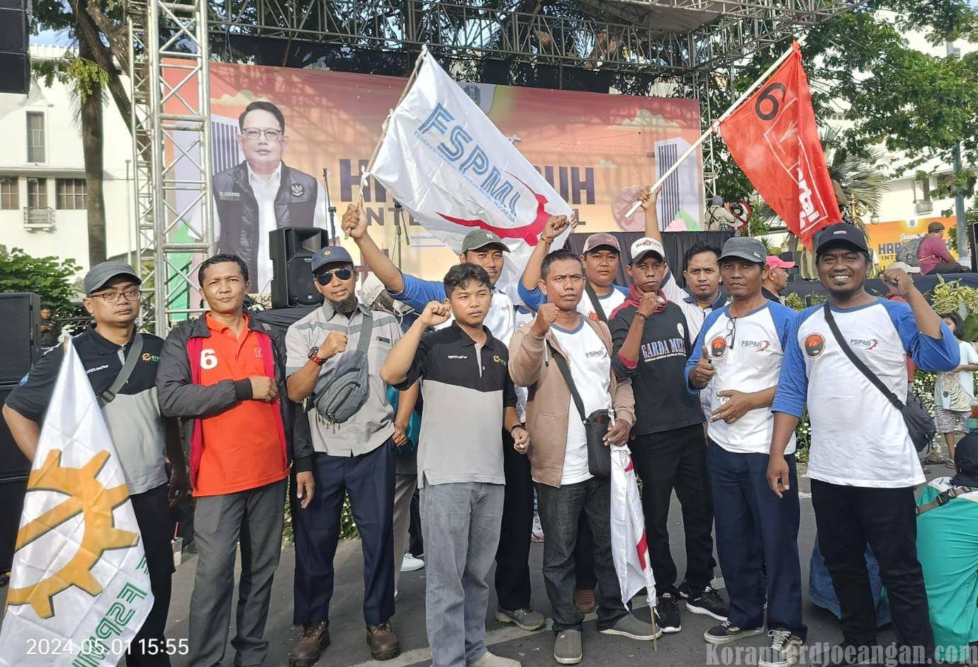 FSPMI Probolinggo Kecewa, Ancam Kepung Disnaker Usai Aksi di Kantor Bupati