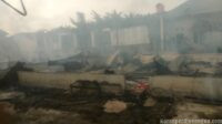Awal Tahun Diselimuti Duka, Rumah Kontrakan di Jl. Pemda Ludes Terbakar