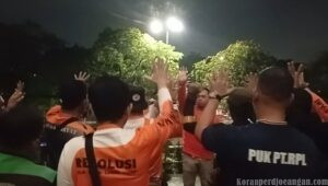 Jelang Kongres Perempuan Indonesia dan Seminar Internasional, Garda Rakyat Kibarkan Bendera Partai Buruh Lebih Awal