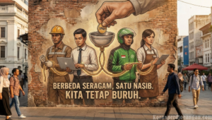 Sama Menerima Upah, Dibalik Beragam Profesi, Kita Tetap Buruh
