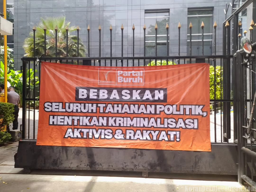 Partai Buruh Desak Penghentian Kriminalisasi Aktivis Aksi Agustus 2025