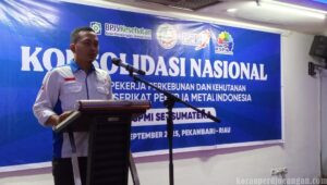 Tabuh Genderang Perjuangan TH 2026, Satria Putra: Konsolidasikan Seluruh Pilar FSPMI Riau