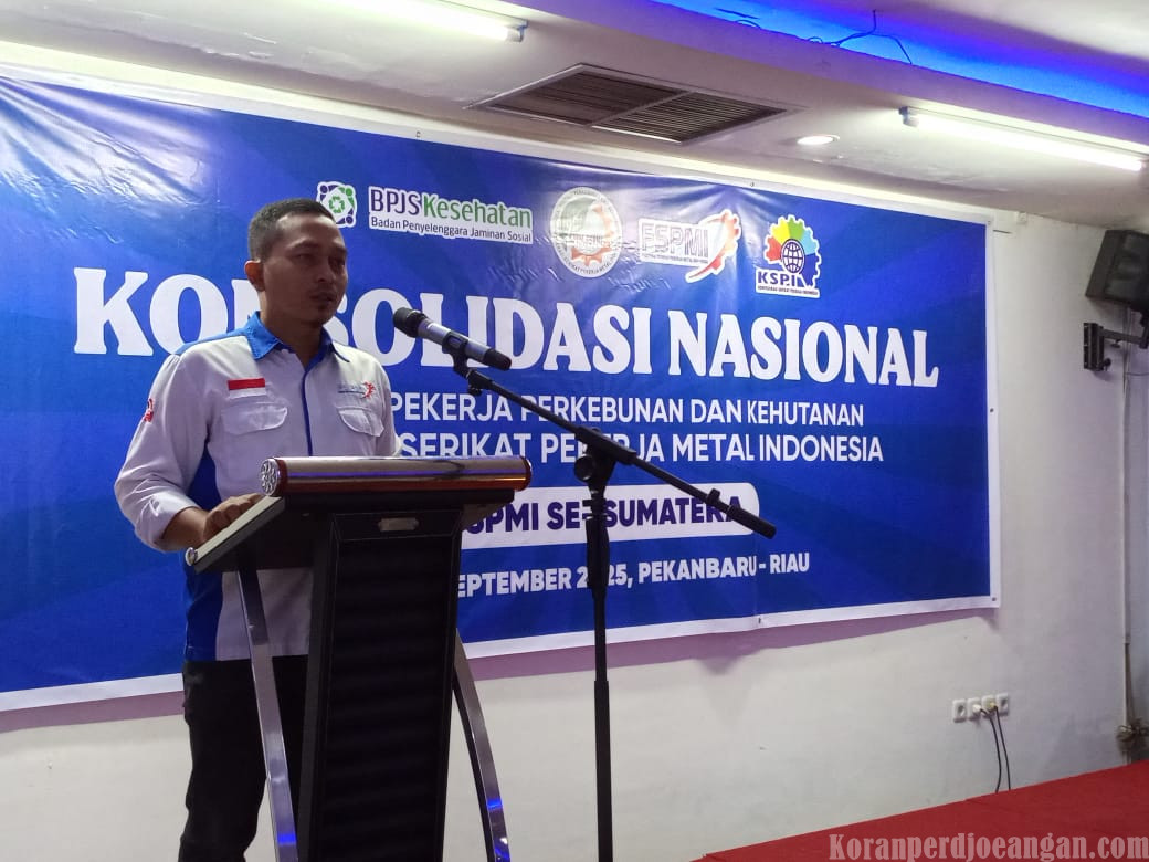 Tabuh Genderang Perjuangan TH 2026, Satria Putra: Konsolidasikan Seluruh Pilar FSPMI Riau