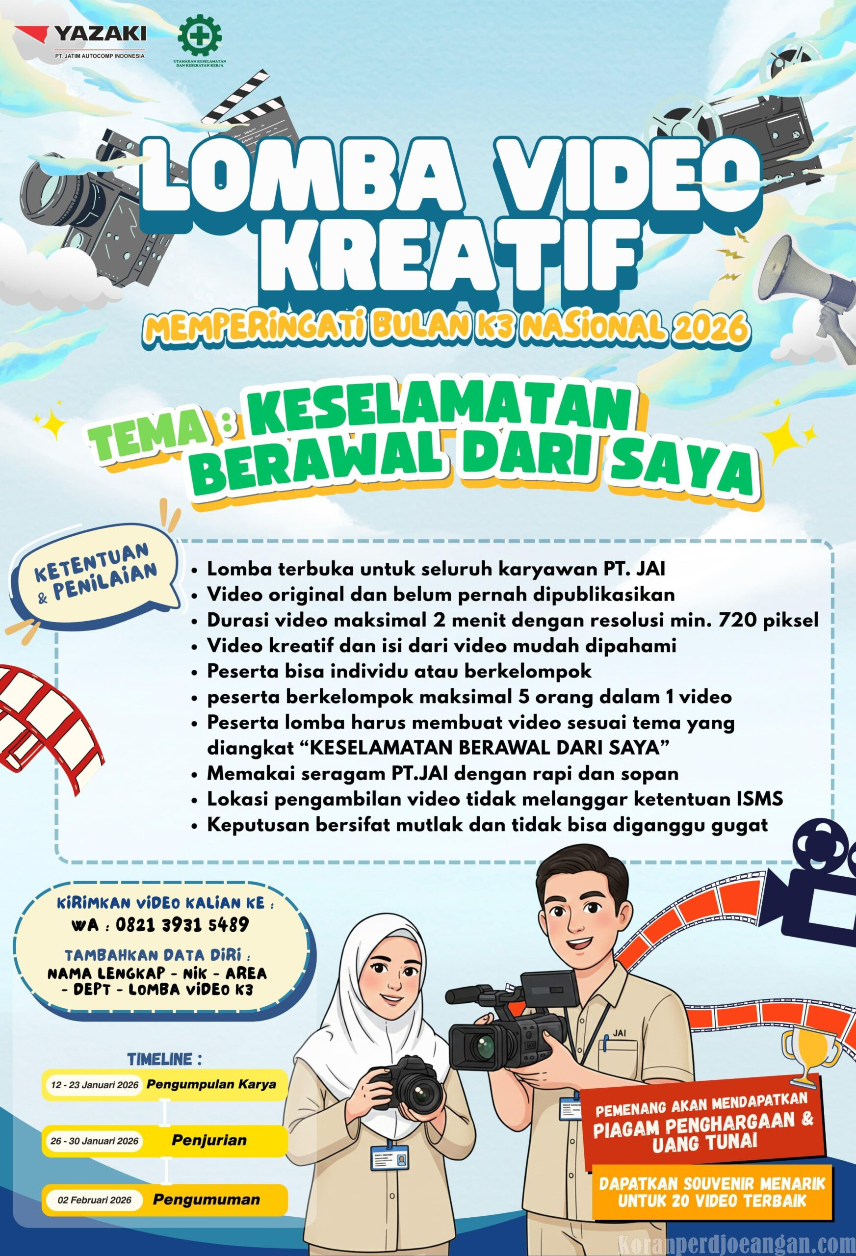 Keselamatan Dimulai dari Saya: PT JAI Tantang Karyawan Adu Kreativitas di Bulan K3 2026