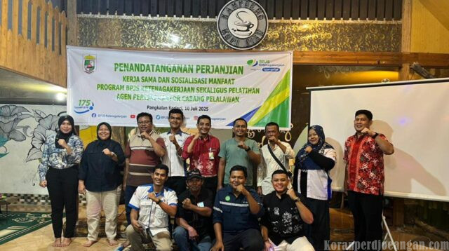 FSPMI Pelalawan Dorong Pekerja Informal Bergabung BPJS Ketenagakerjaan, Melalui Program Perisai