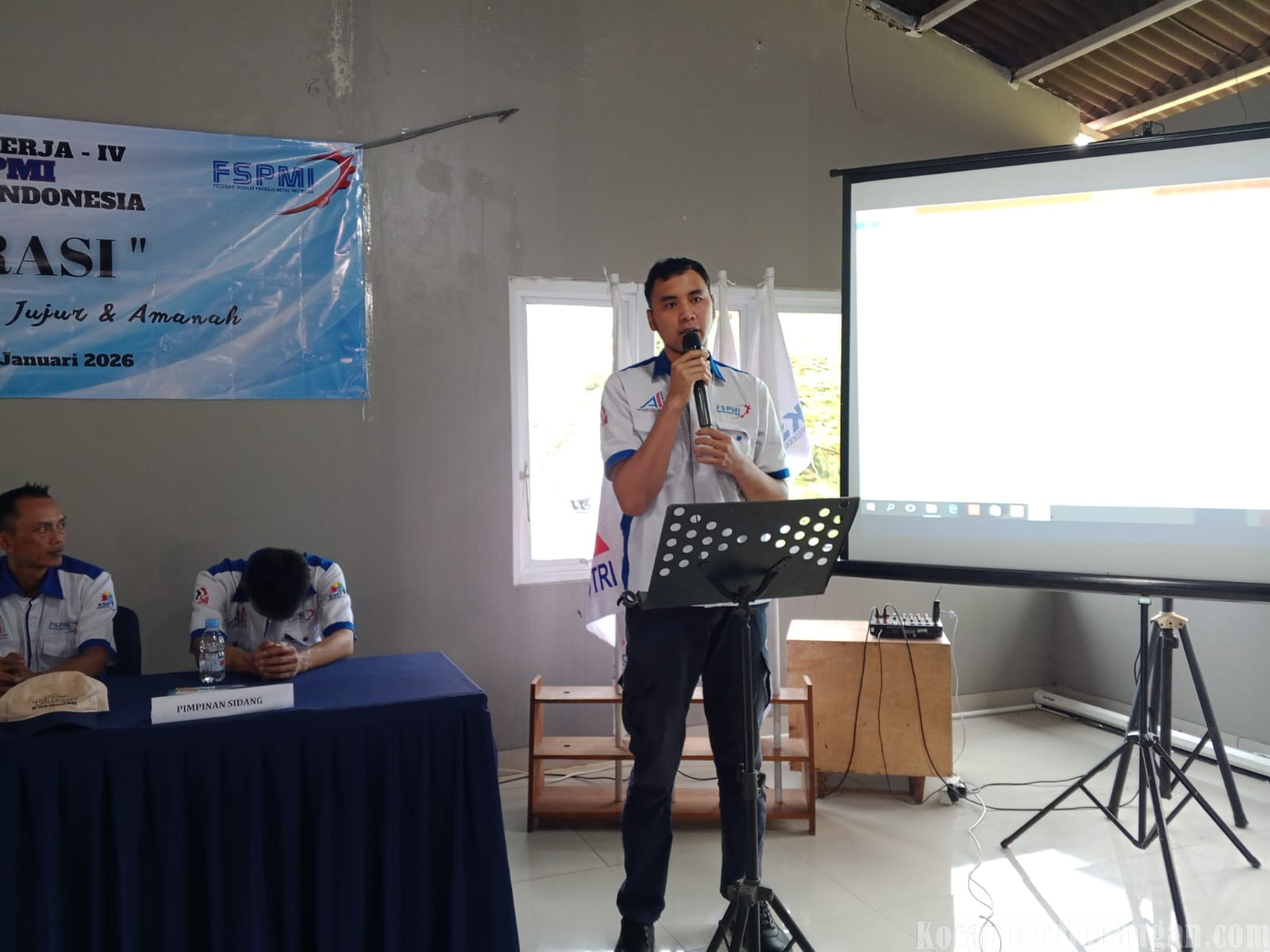 Ketua Terpilih Solihin Sampaikan Komitmen Kepemimpinan di MUSNIK PUK SPAI FSPMI PT DPI