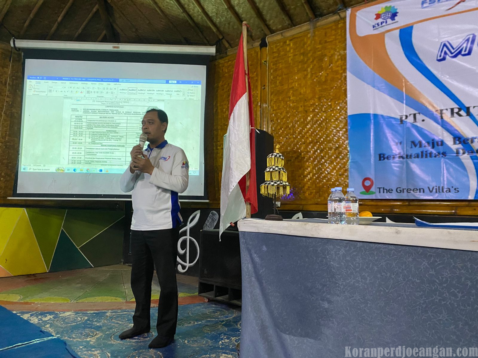 Ketua PUK SPL FSPMI PT TRMS Tekankan Kebersamaan dan Harapan Besar dalam Sambutan Musnik ke-3